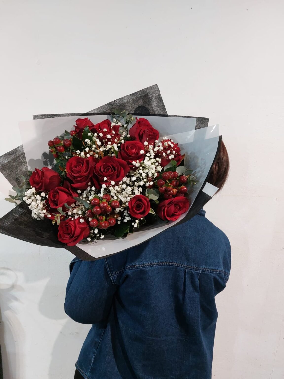Manly Roses 12 Stems Red Roses Bouquet - Manly Flower Boutique Shop