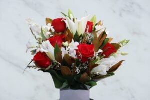 Roses and Orchids in a box